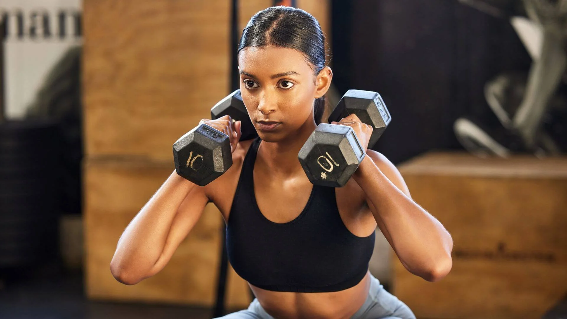 woman doing one of the best arm exercises