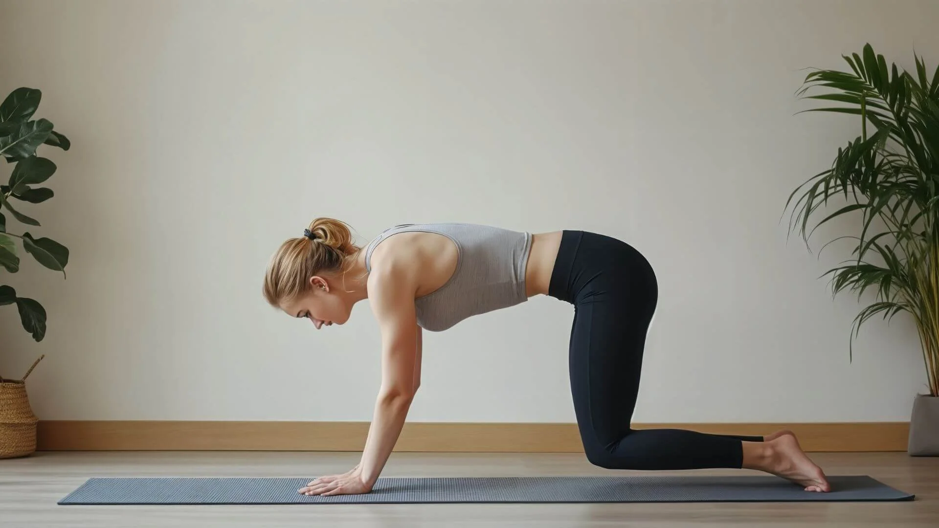 woman doing an exercise on a mat