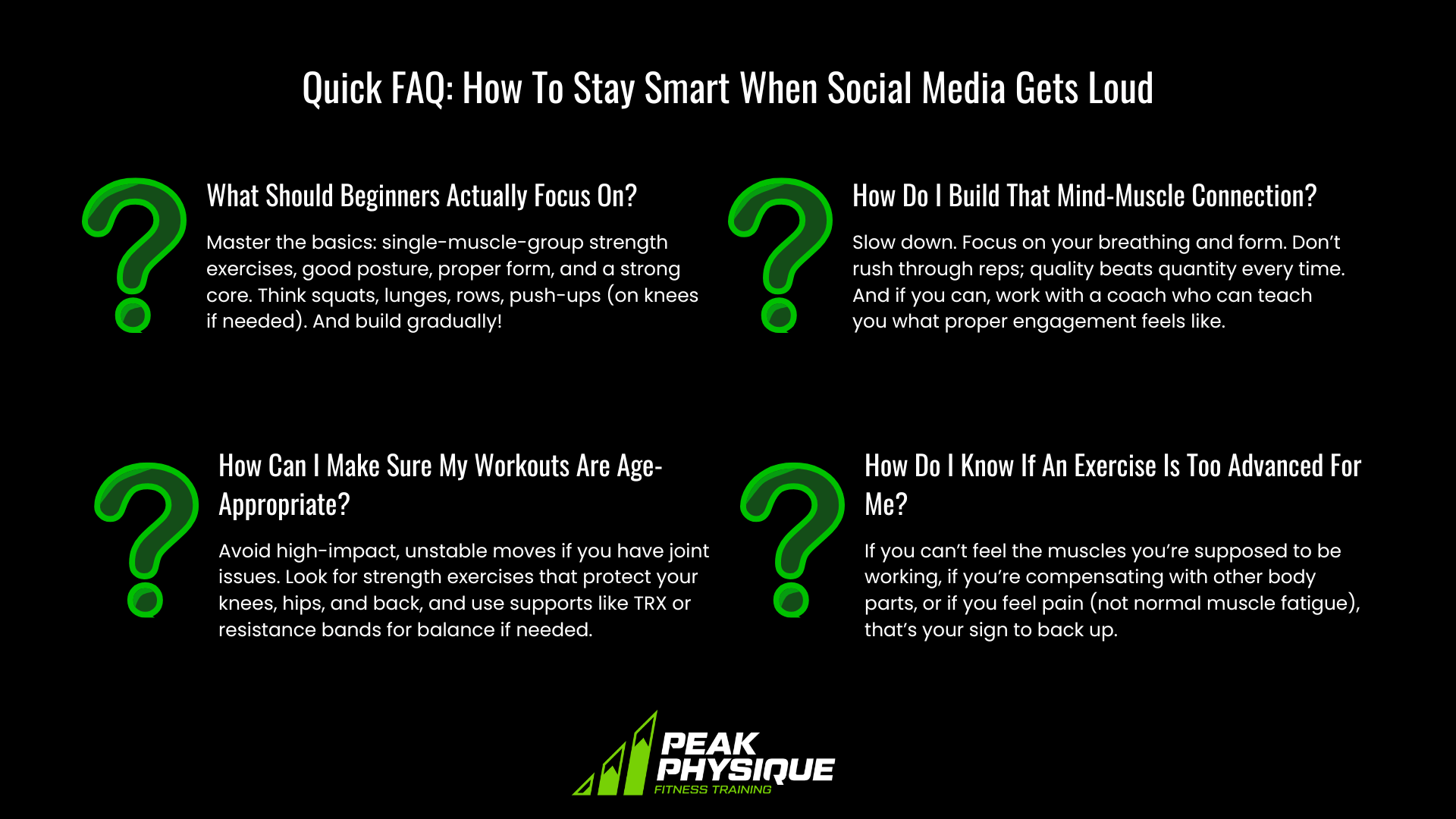 graphic showing Quick FAQ: How To Stay Smart When Social Media Gets Loud