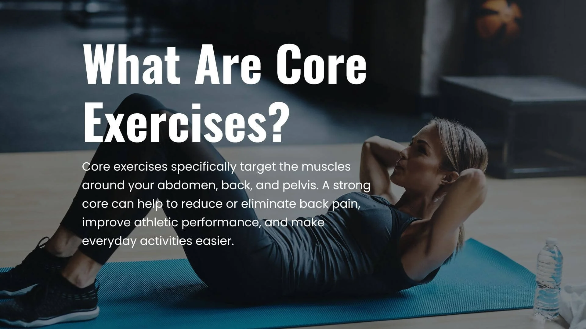 graphic defining core exercises