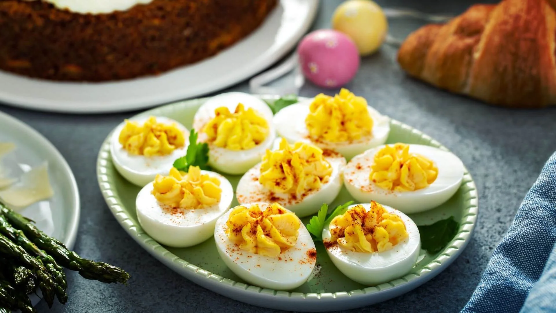 hard boiled egg with paprika