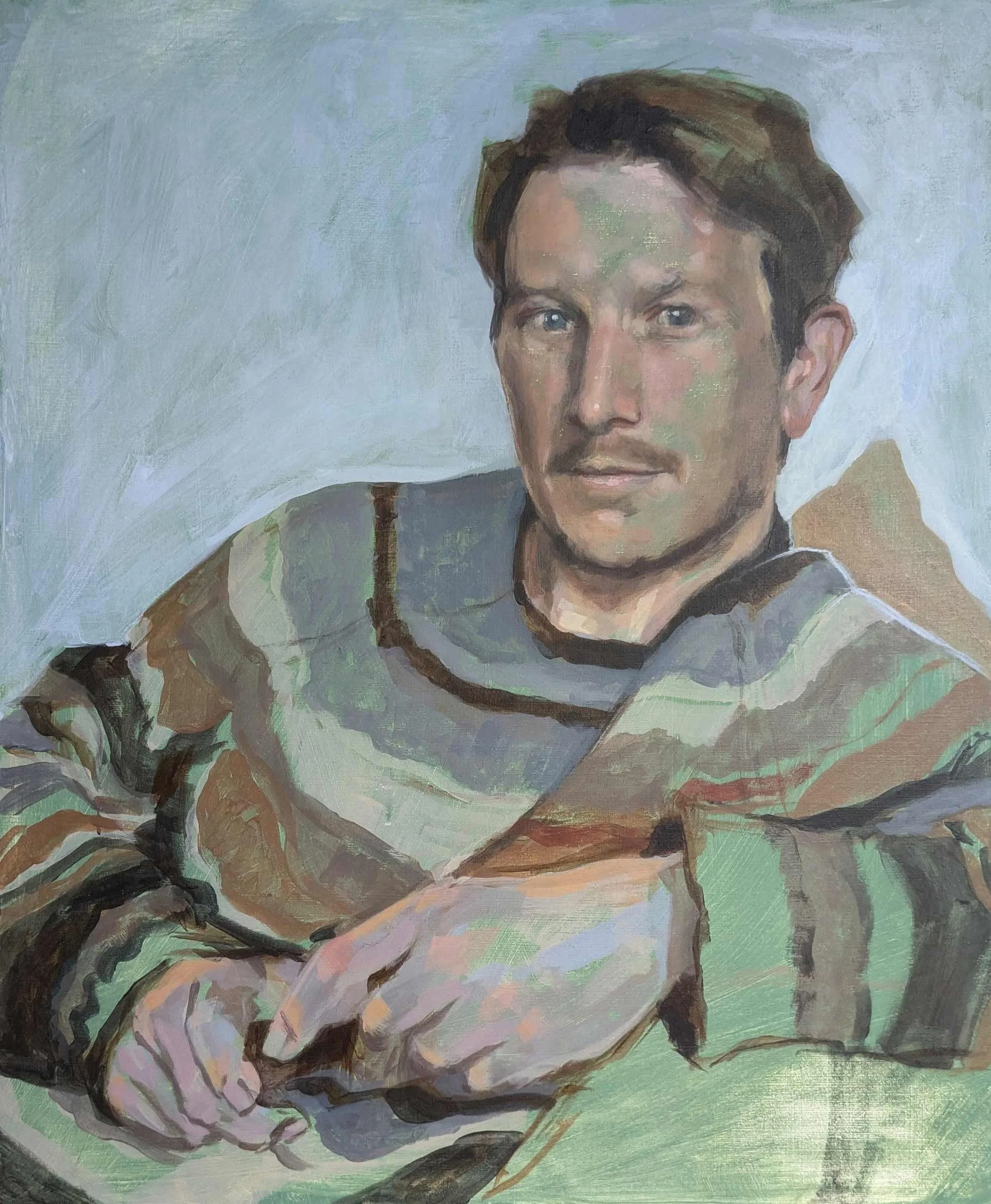 Jack in his striped jumper, 60 x 50cm