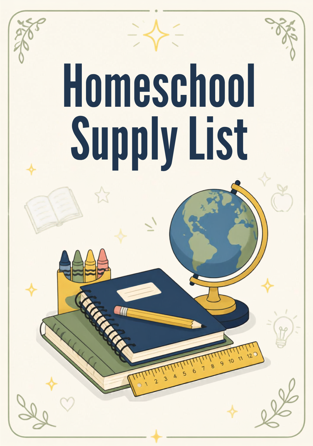 Homeschool Supply List 