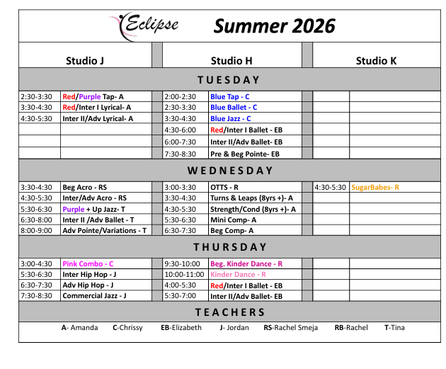 Summer Dance at Eclipse