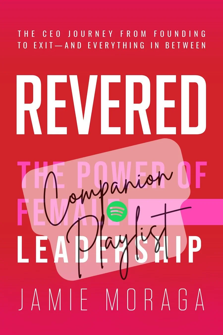 Image of REVERED book cover with Spotify companion playlist overlay