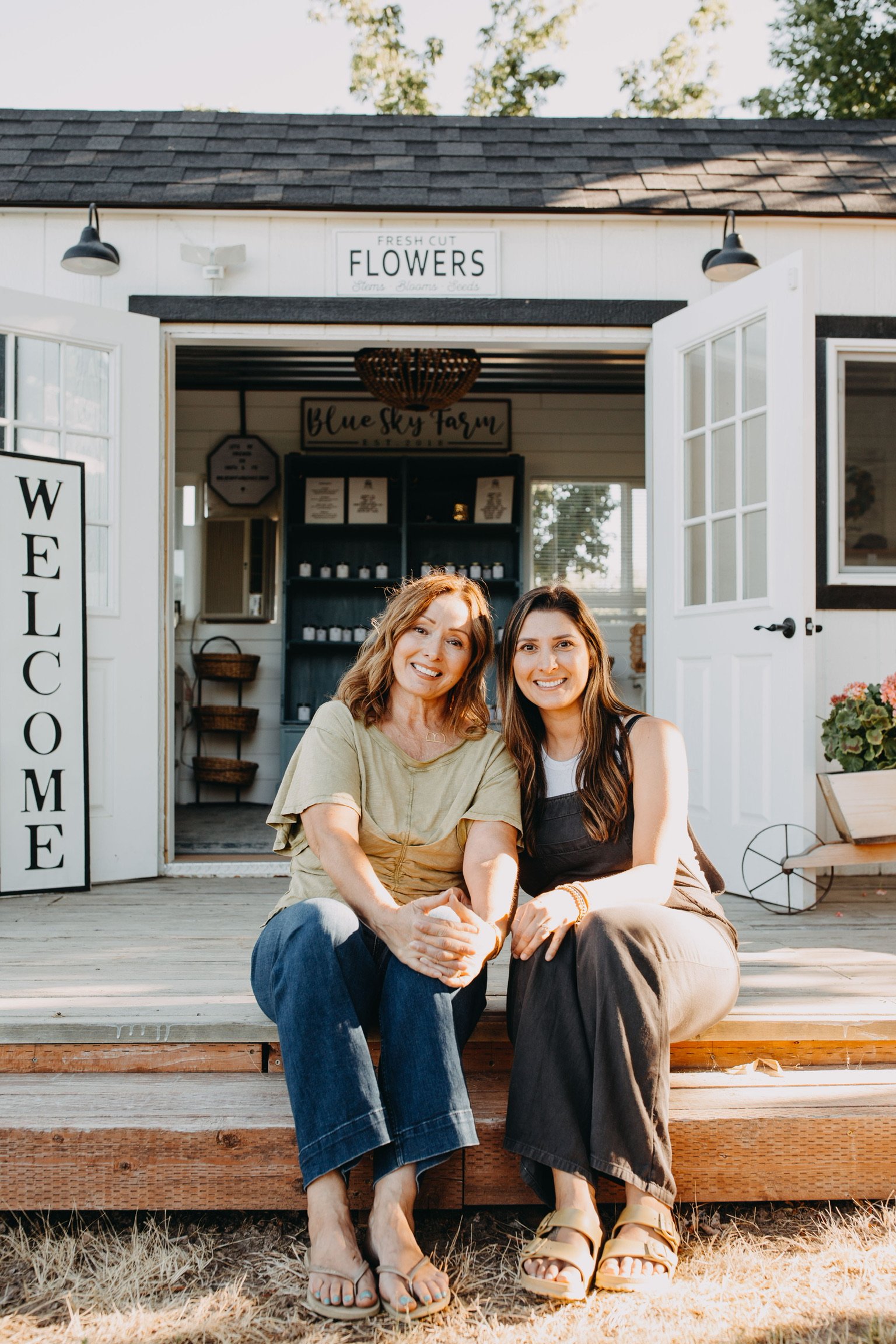 Headshot of Lauren Allen and Betty Dryden, founders of Blue Sky Farm, featured in REVERED: The Power of Female Leadership