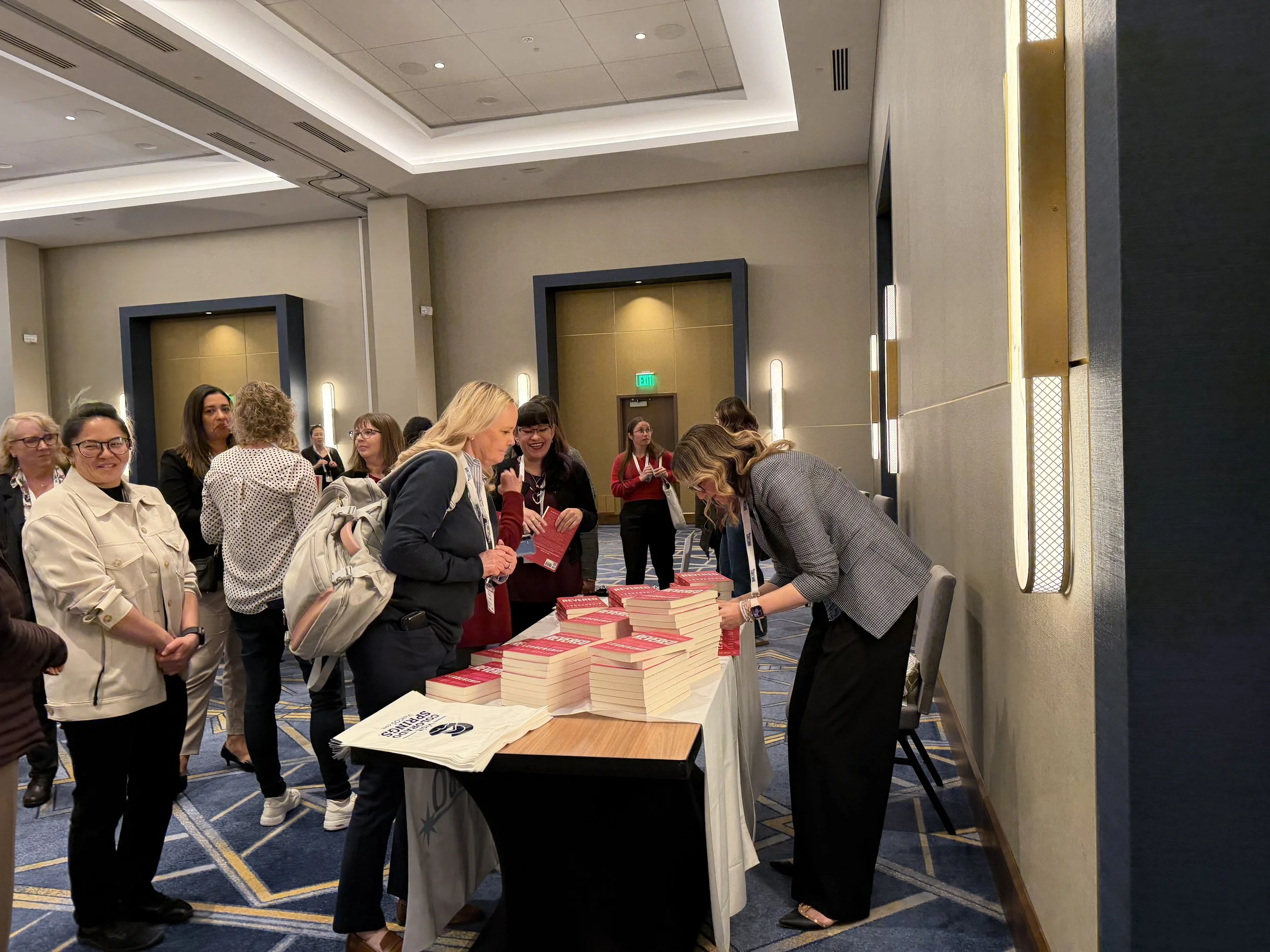 Author and CEO Jamie Moraga at a book signing for REVERED: The Power of Female Leadership