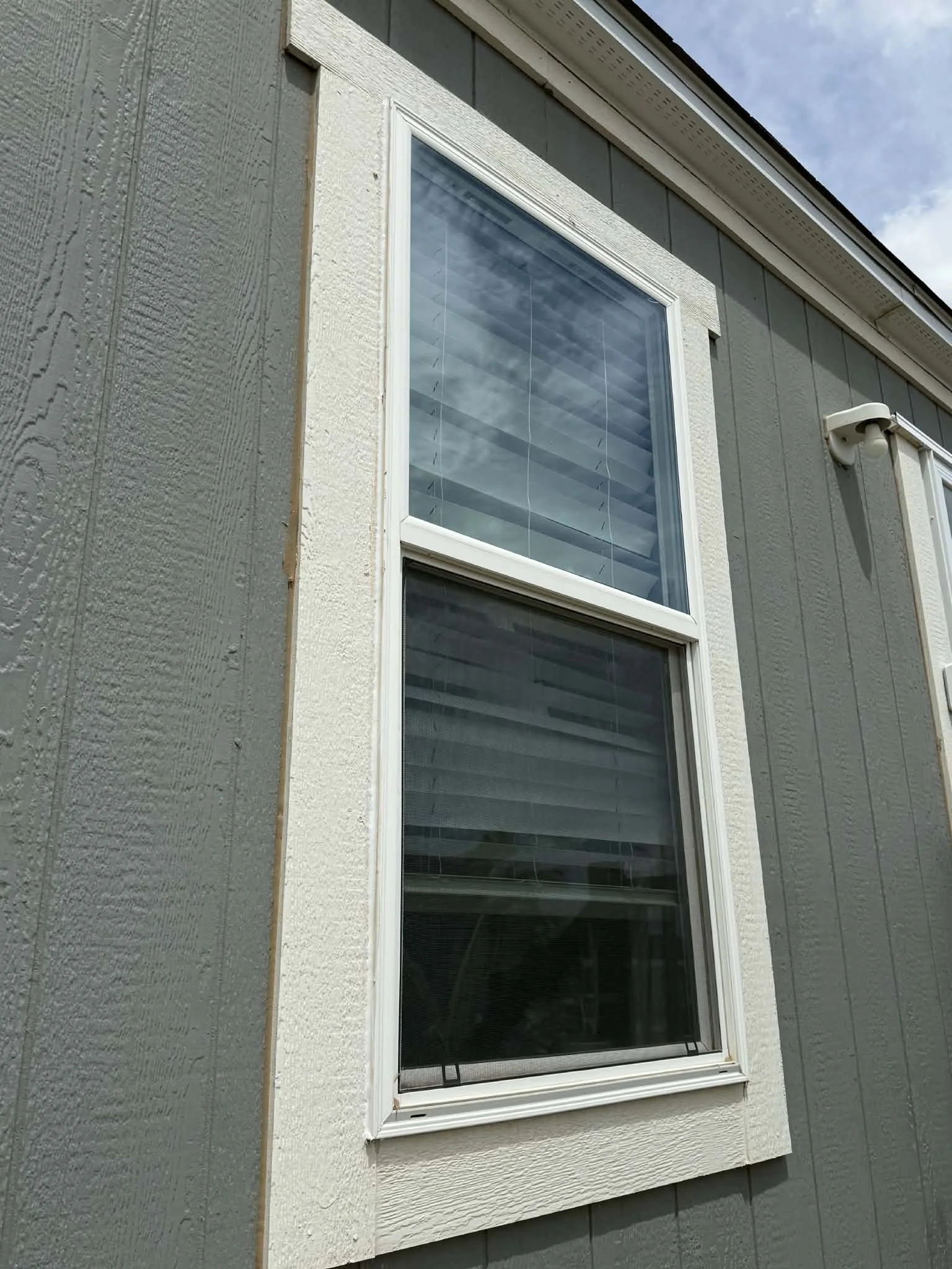 Fresh window recaulking for a clean finish and added protection from the elements.