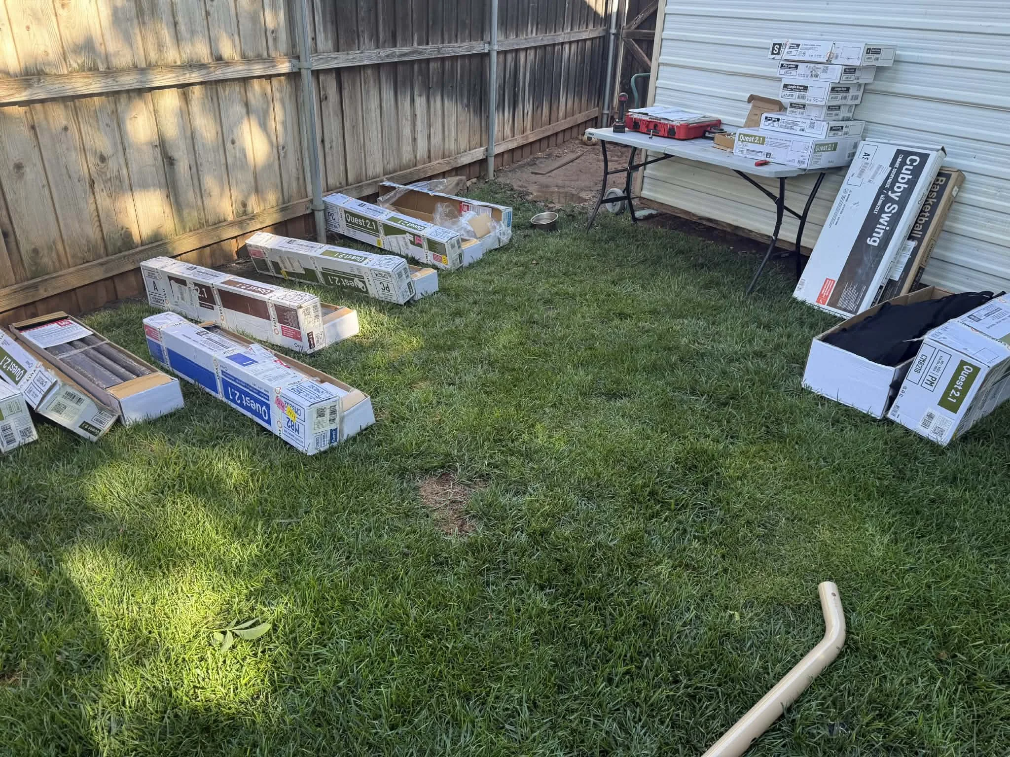 From boxes of parts to a finished playground, we professionally assembled this playset with attention to detail, creating a safe and sturdy space for years of outdoor memories. 