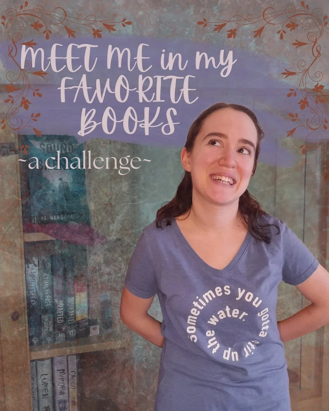 Meet me in my favorite books of all time! ✨️

To carry on the trend, I challenge:
@parisandherbooks 
@elysesliteraryescapades 
@basemath.abernathy 
@thethistlegirlwrites

And anyone else who wants to do it!

✨️ Hey, there! I'm Hannah. Author of hard-