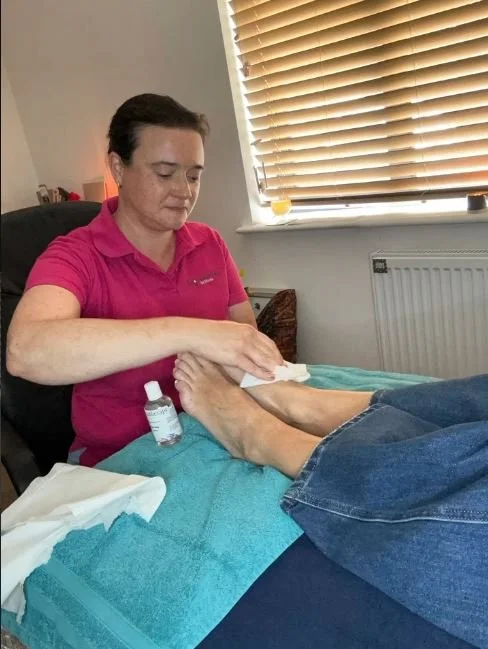 Foot reflexology session in Warwickshire - Root & Rise