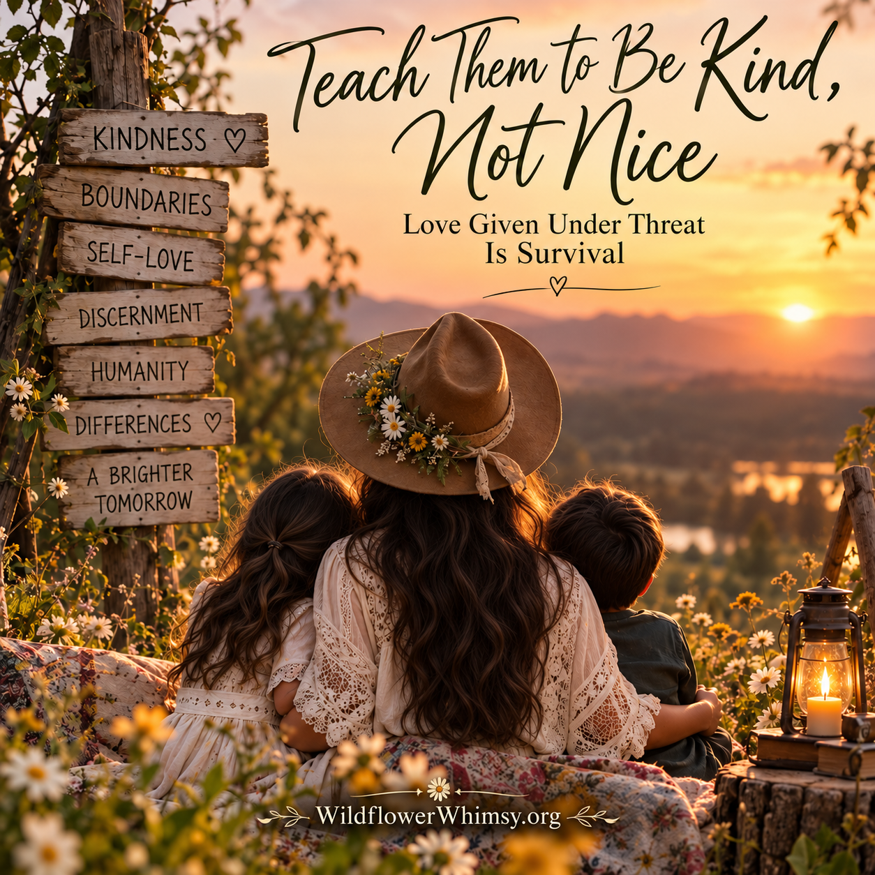 Teach them to Be Kind, Not Nice
Love Given Under Threat is Survival 