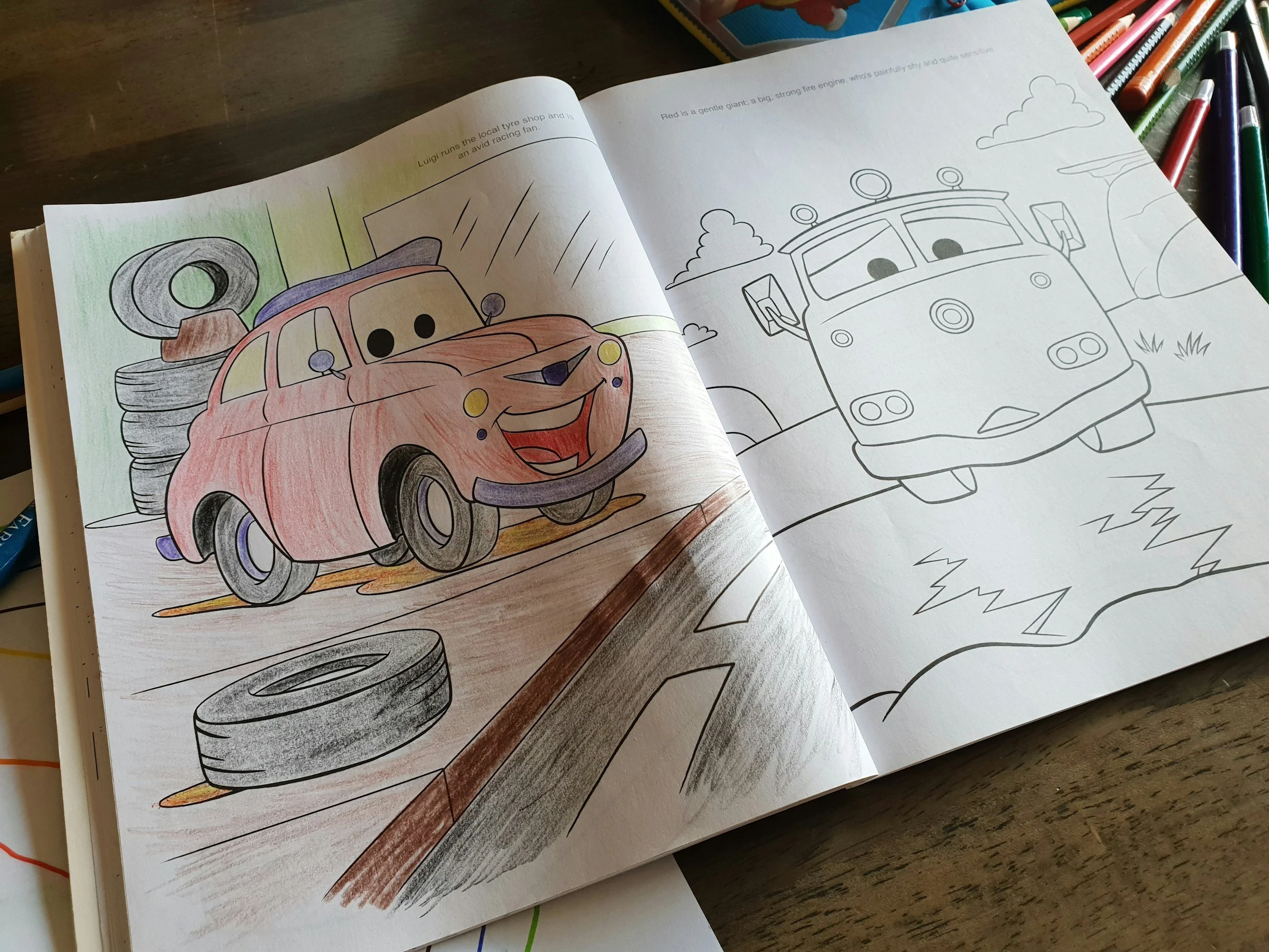 Cartoons and Coloring Books