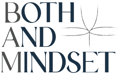 Image of Betsy A. Miller's Both And Mindset logo and polarities map