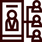 Image of an icon representing leadership teams, to whom Betsy A. Miller provides polarities keynotes, strategic advising and leadership coaching