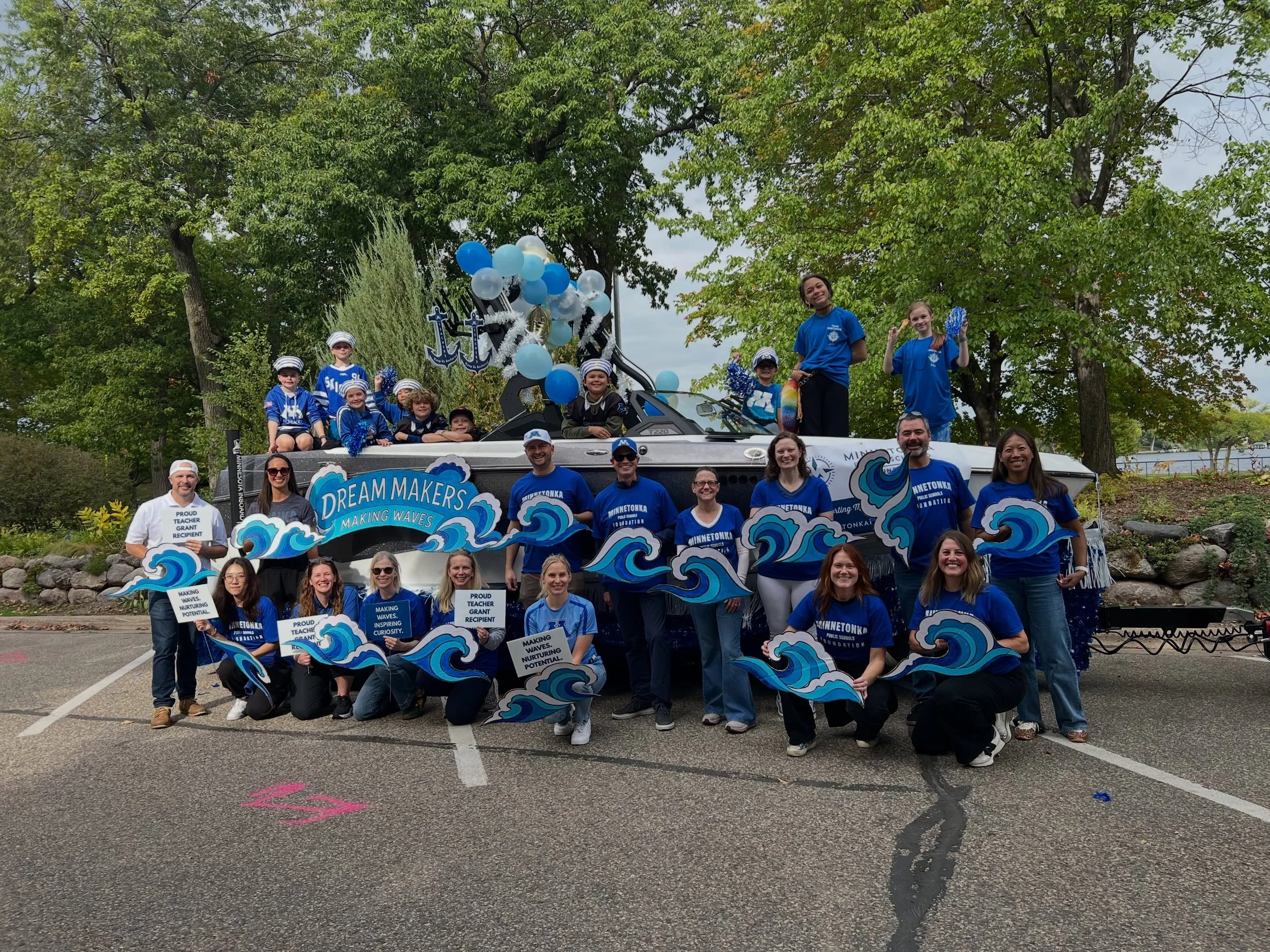 Making Waves at Homecoming!

What a joy it was to celebrate Homecoming alongside our incredible Minnetonka Public Schools community!

Our parade crew had an unforgettable ride, with kids cruising along in a boat generously provided by @mninboard , a 