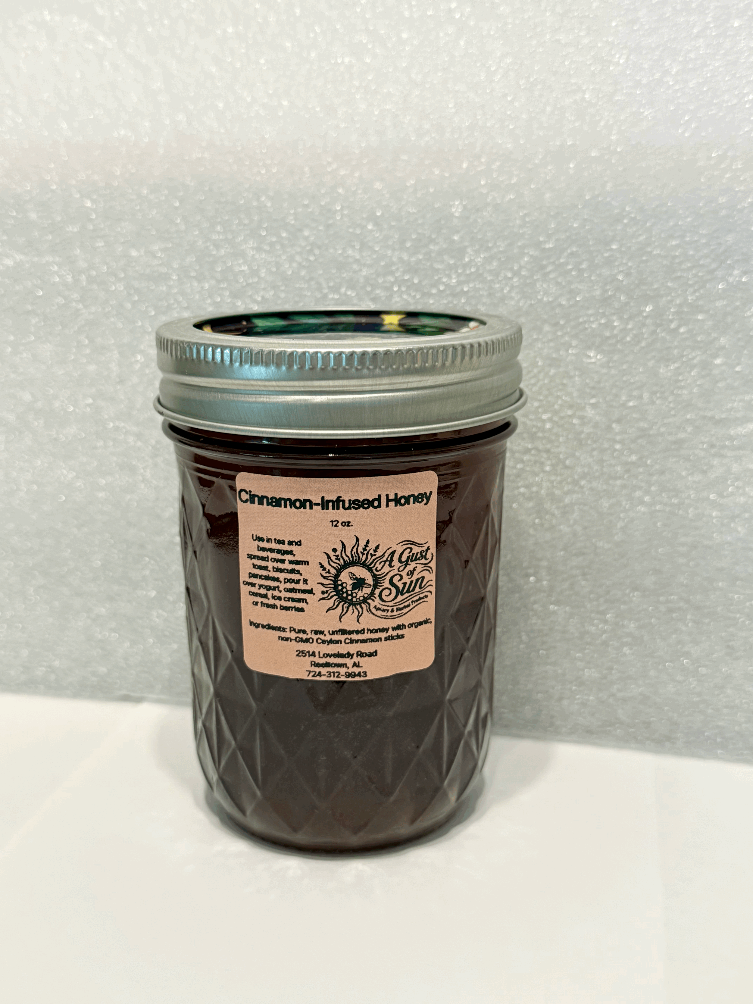 Ceylon Cinnamon Infused Honey (12 oz)