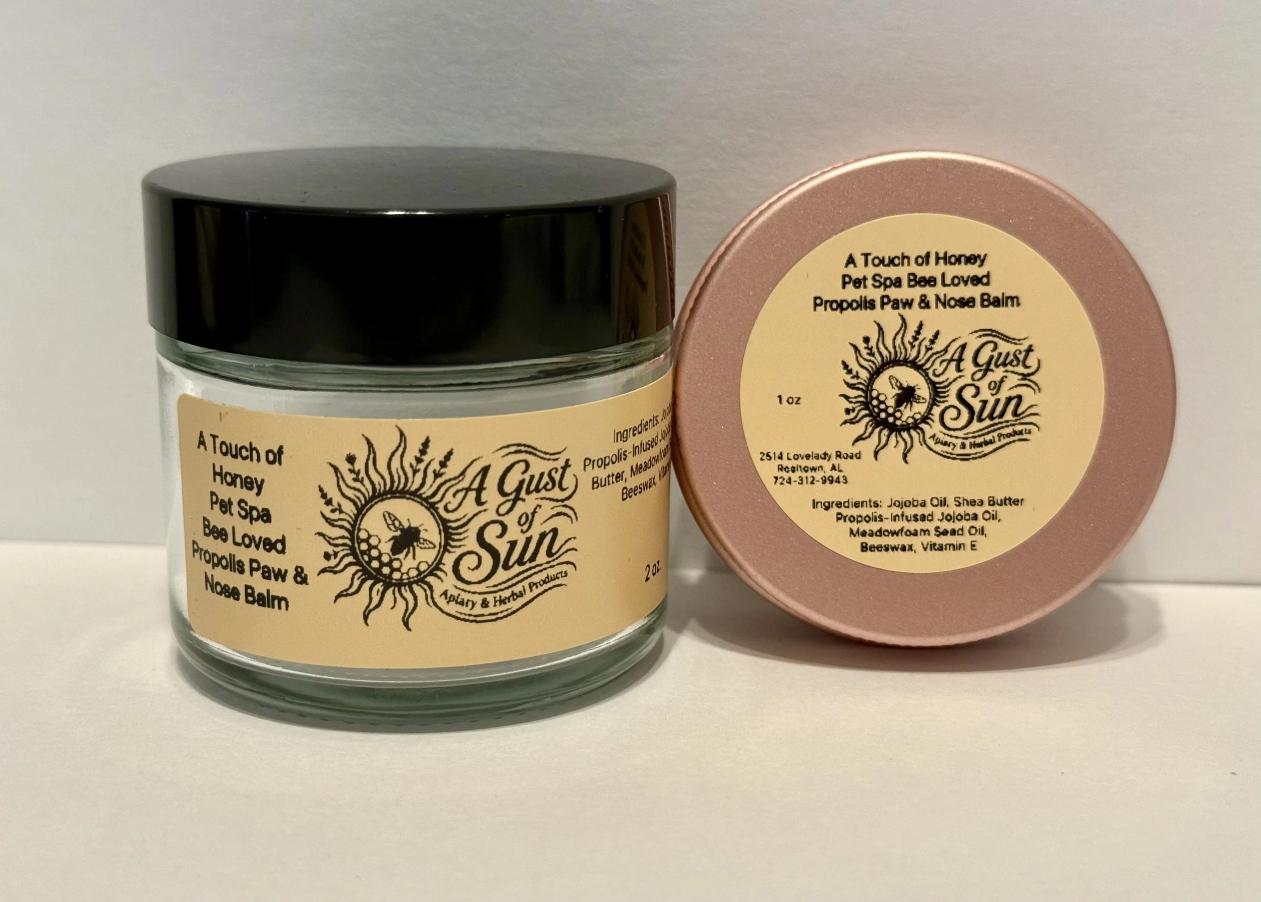 Pet Spa Bee Loved Propolis Paw & Nose Balm (1 oz and 2 oz)