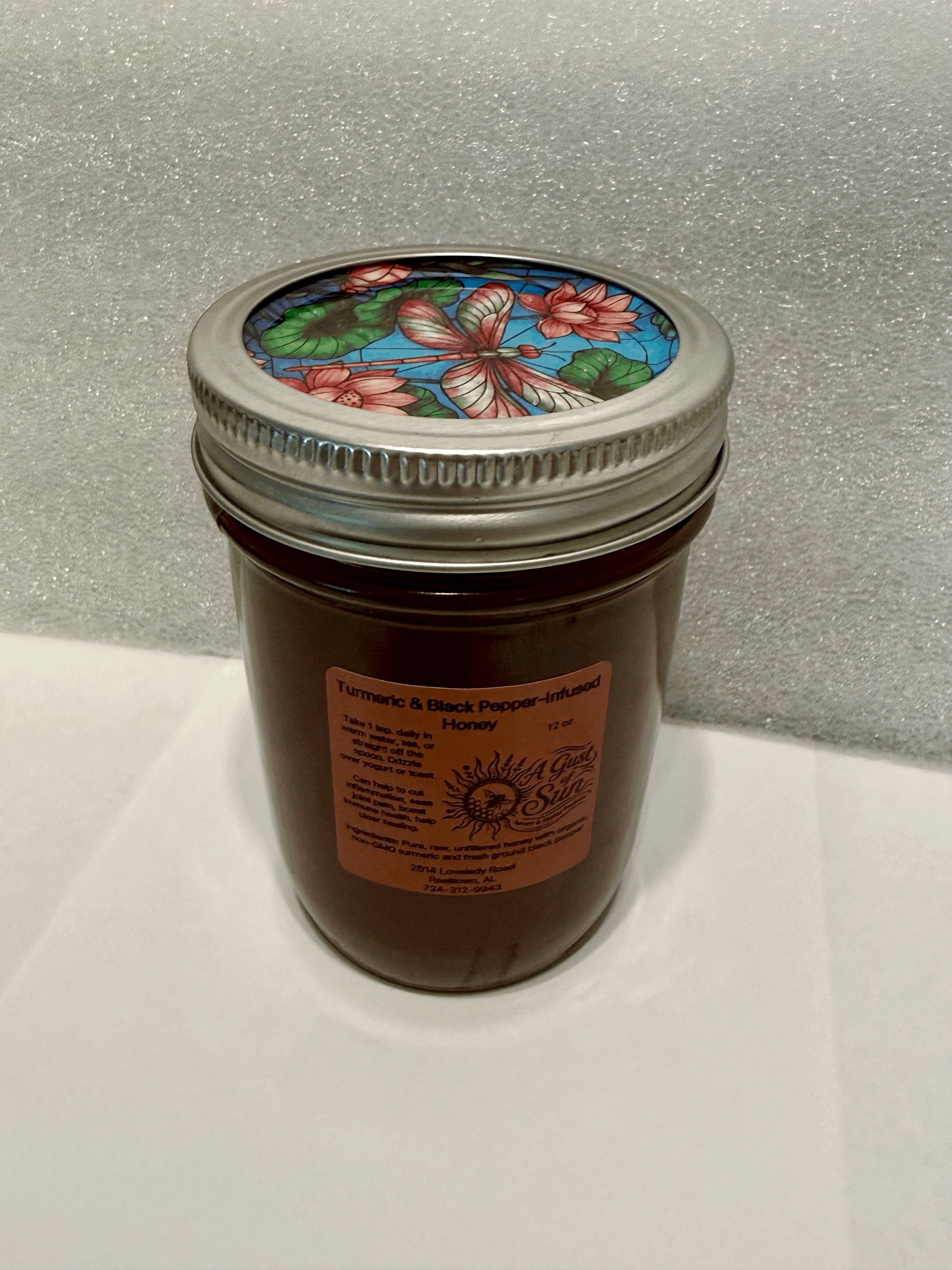 Turmeric & Black Pepper Infused Honey (12 oz)