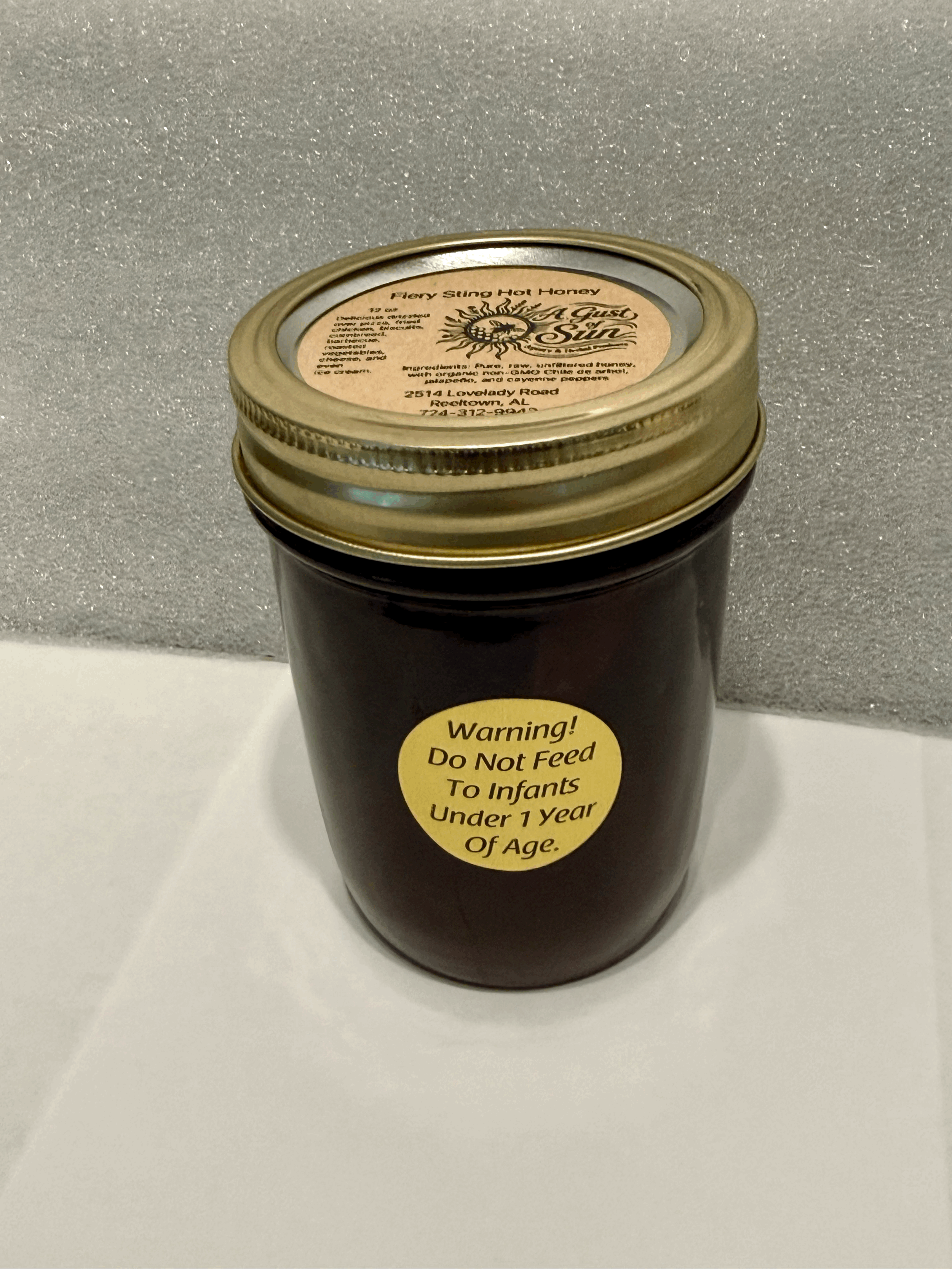 Fiery Sting Hot Honey - Hot (12 oz)