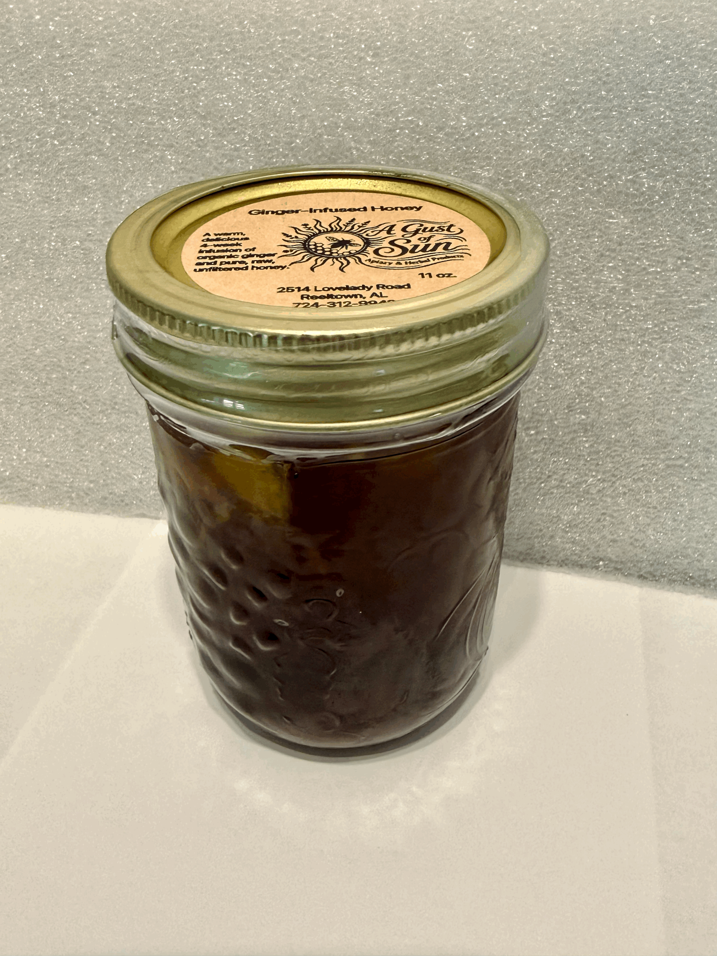 Ginger Infused Honey (11 oz)