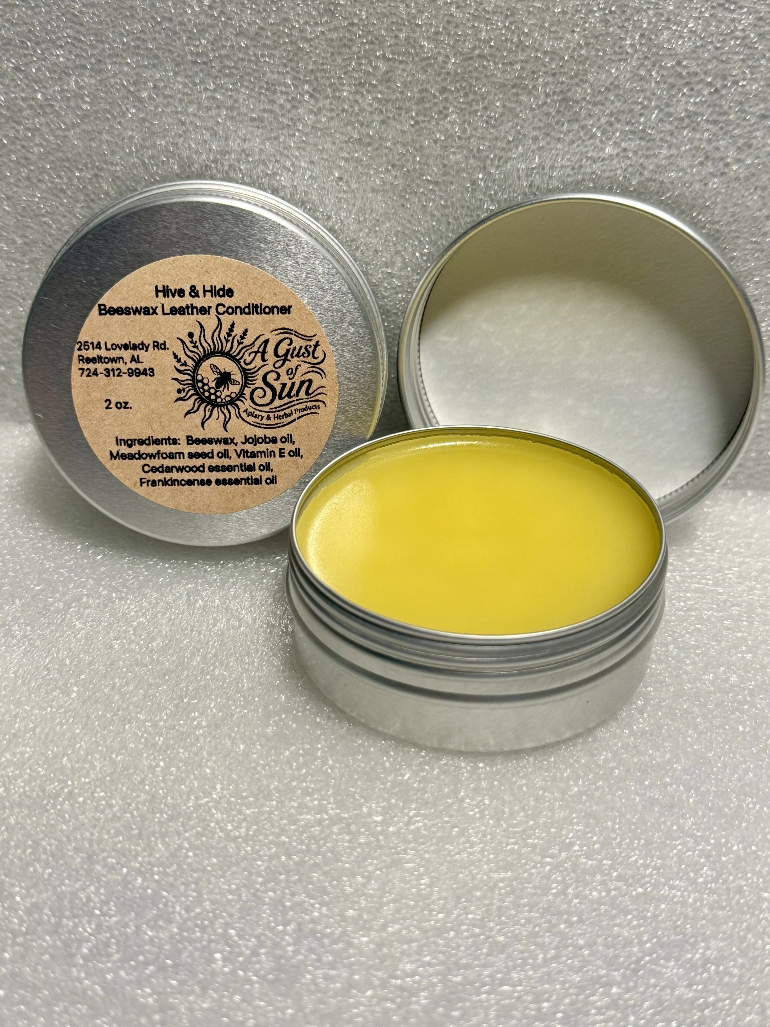 Hive & Hide Beeswax Leather Conditioner (2 oz)