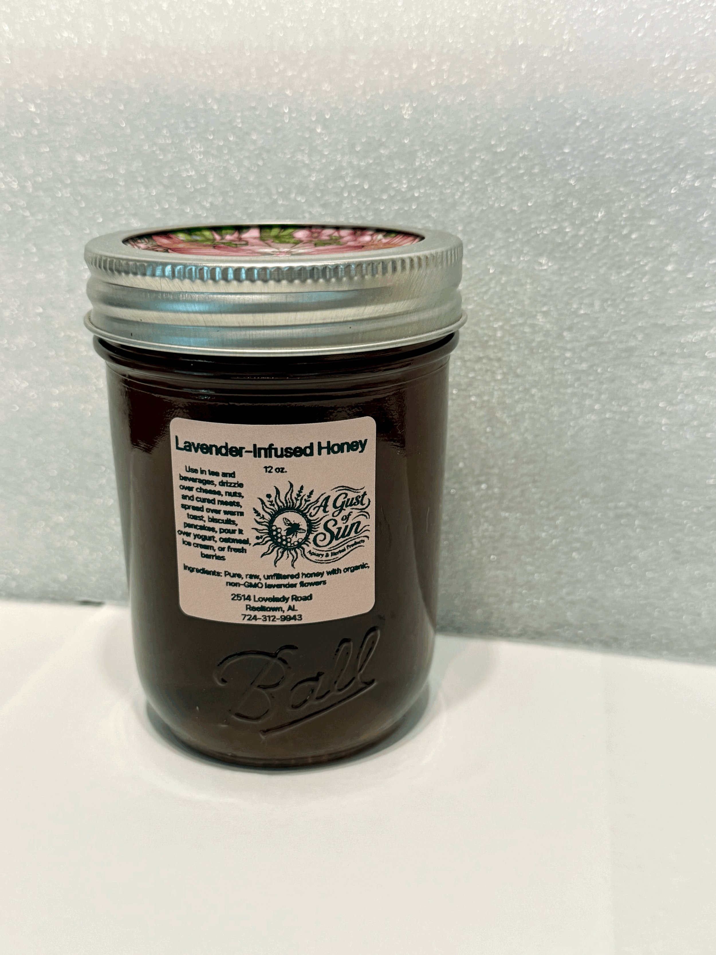 Lavender Infused Honey (12 oz)