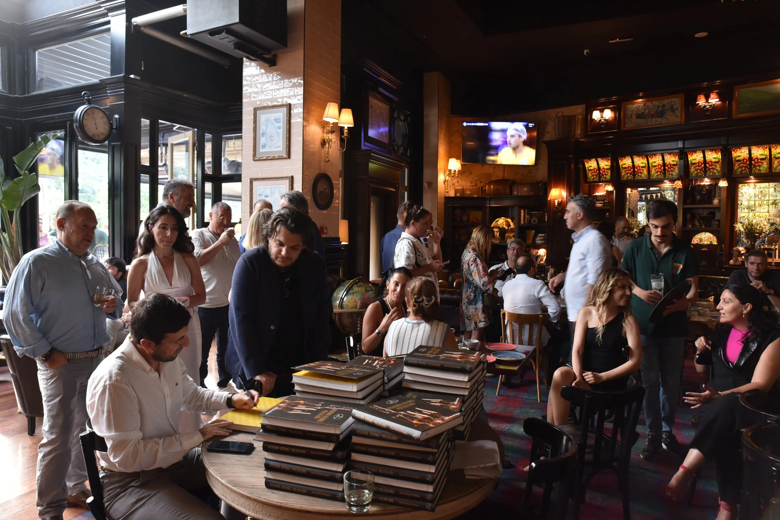 The book signing event by San Eylem Dogan's book The Mysterious Journey of Whisky.