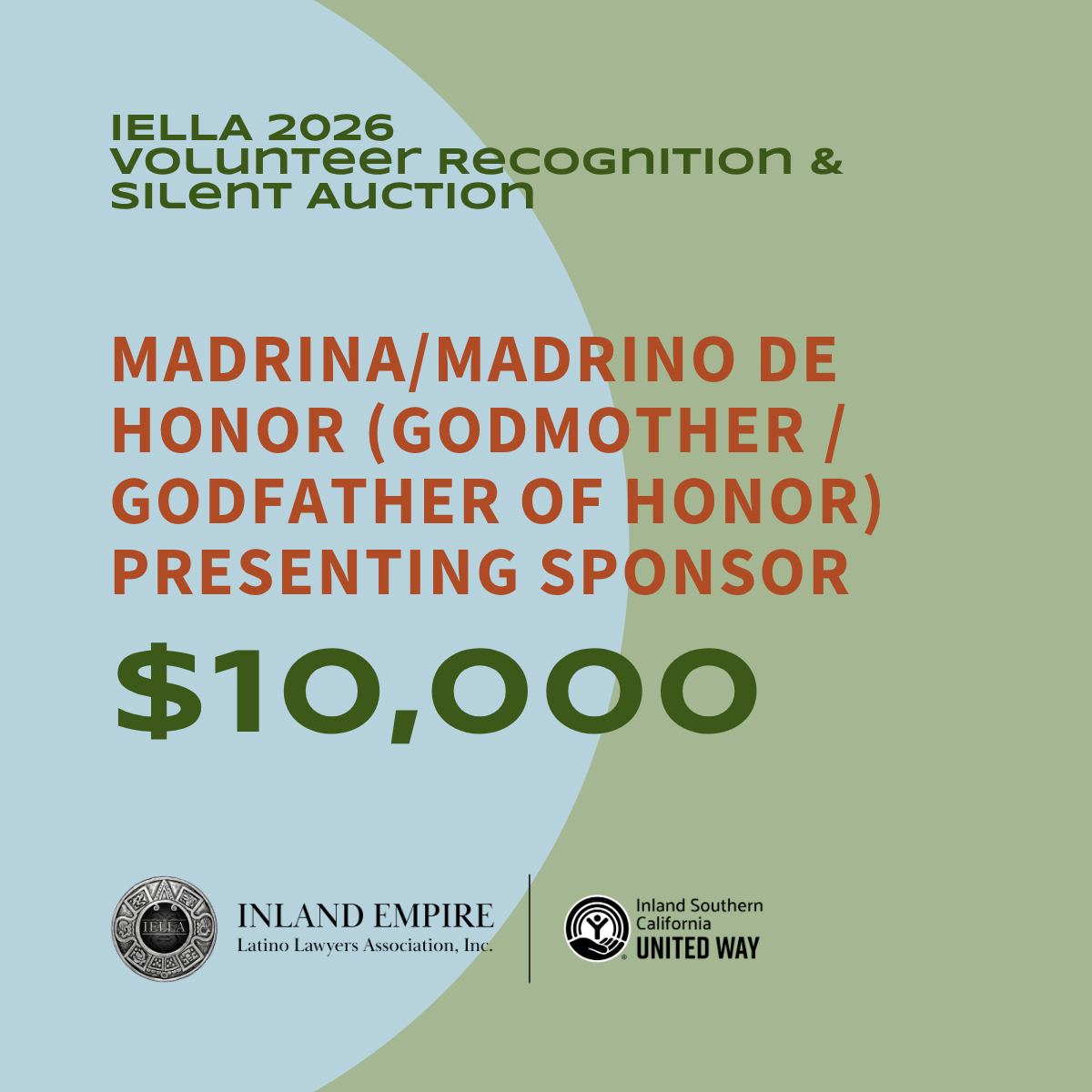 MADRINA/MADRINO DE HONOR (Godmother/Godfather of Honor) PRESENTING SPONSOR