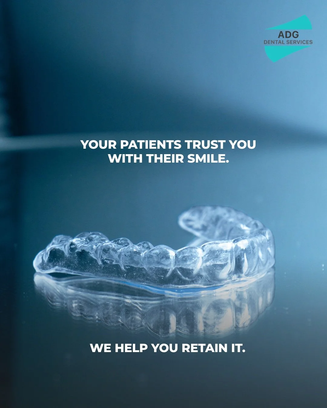 Retainers are an important part of maintaining orthodontic results.

After treatment, teeth can naturally move over time, which is why a well-fitting retainer and good patient compliance are so important. At ADG Dental Services, we support our dentis