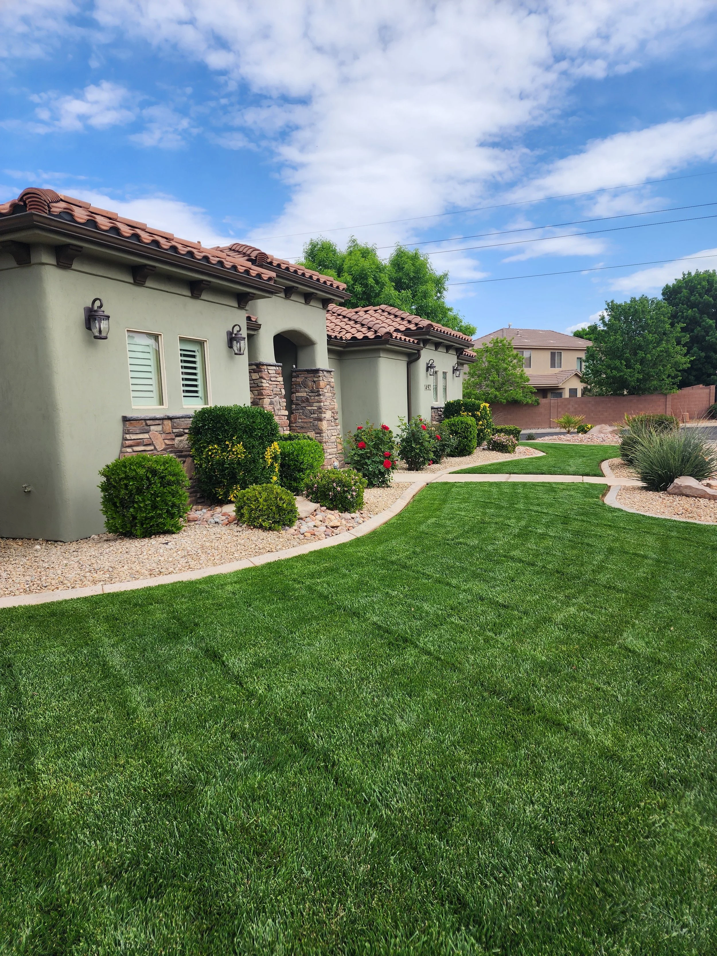 Monthly lawn care