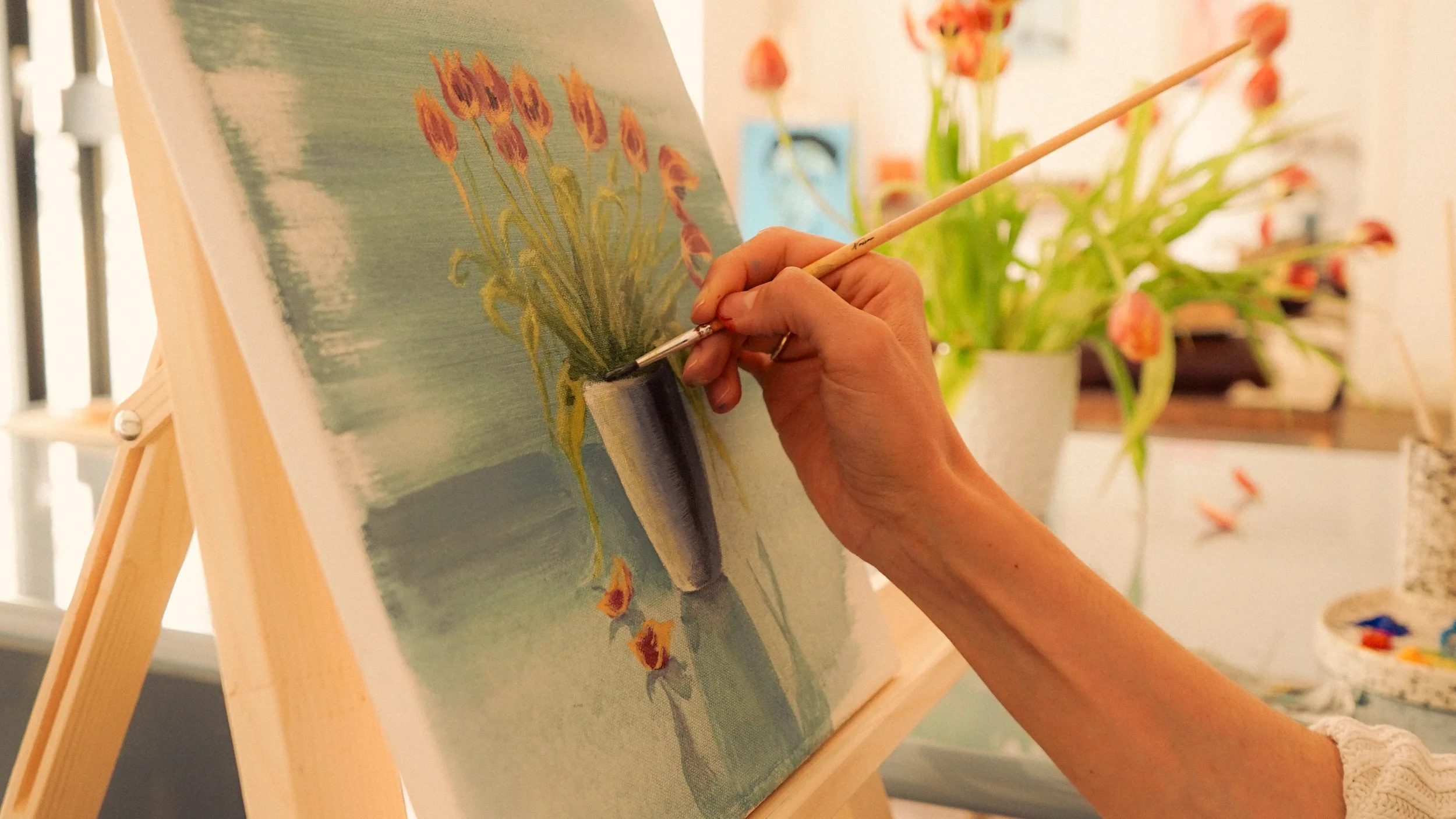 Paint your flower at the Botanical Garden