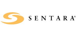 Sentara logo with a stylized 'S' and the word 'Sentara'