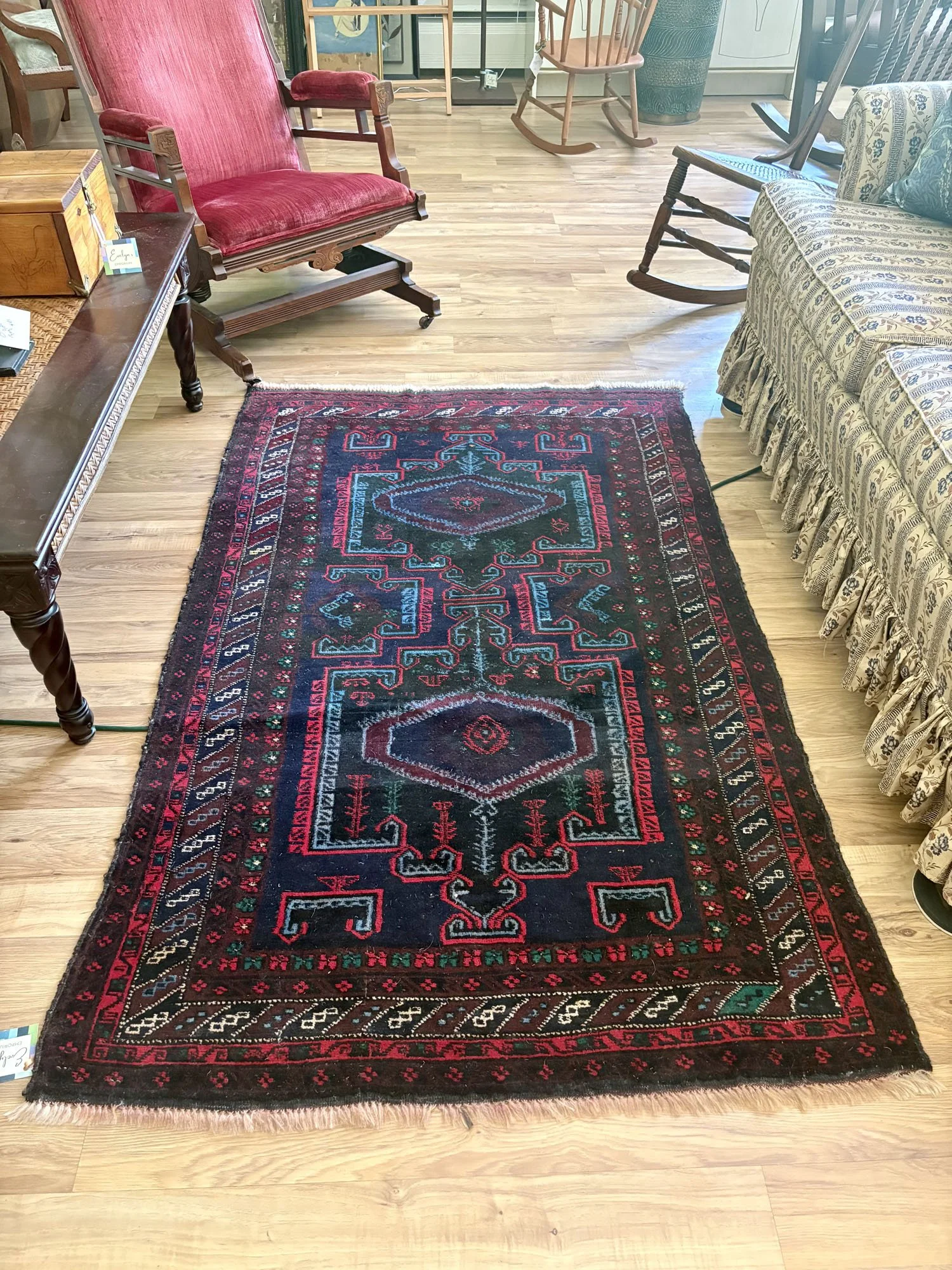 Vintage Baluchi Tribal Rug
