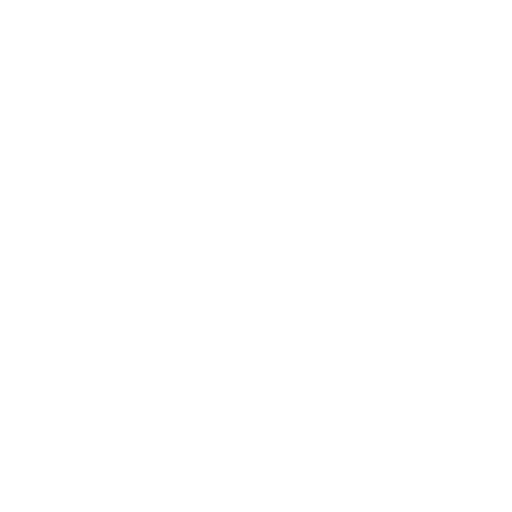 White line drawing of a light bulb with rays emanating from it on a black background.