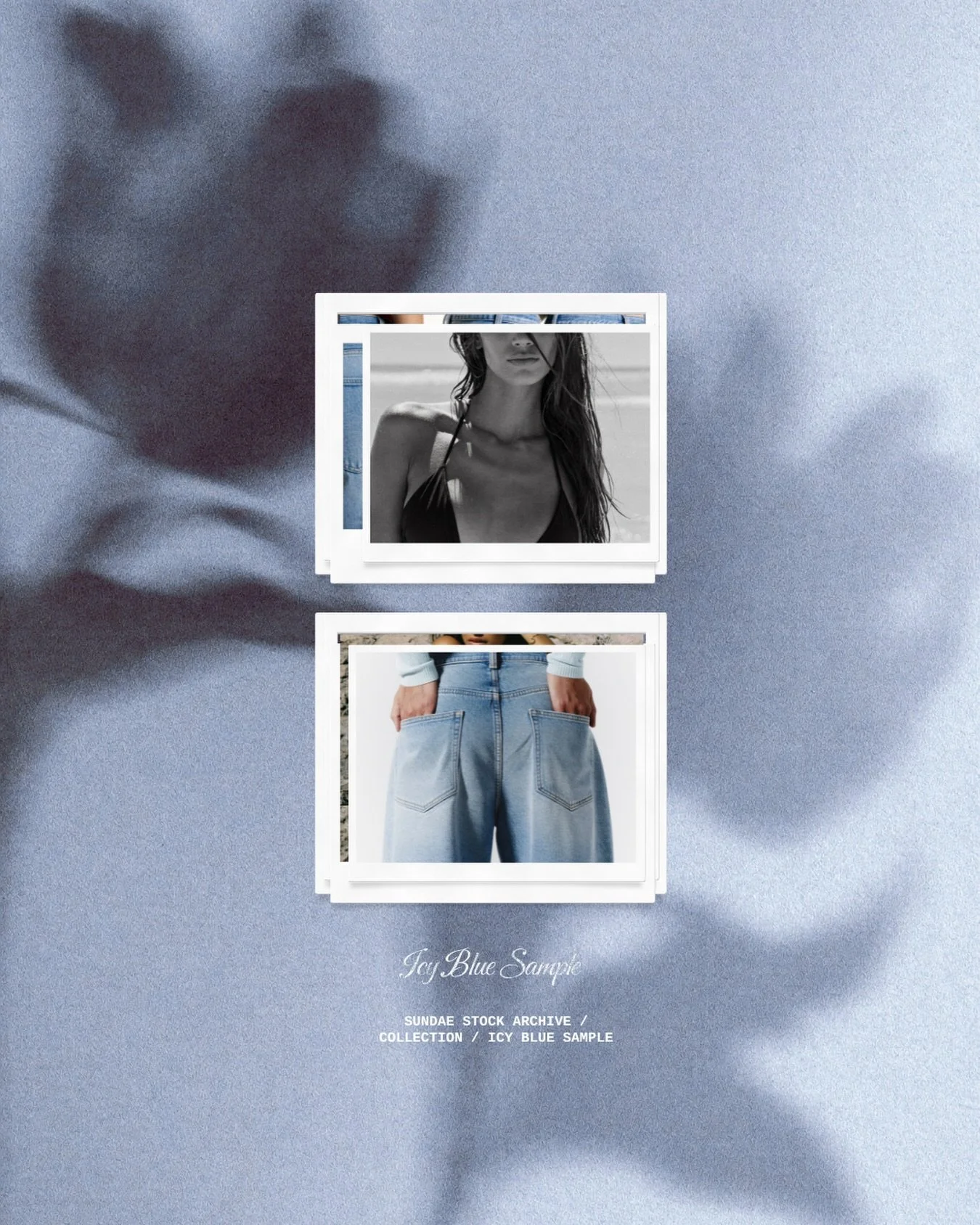 A little something from the archive&hellip;

The Icy Blue Sample includes editorial images across denim, studio, beach and graphic-inspired visuals, all ready to use within your brand content.

Launching soon 🤍

#internetaesthetic #artdirection #cam