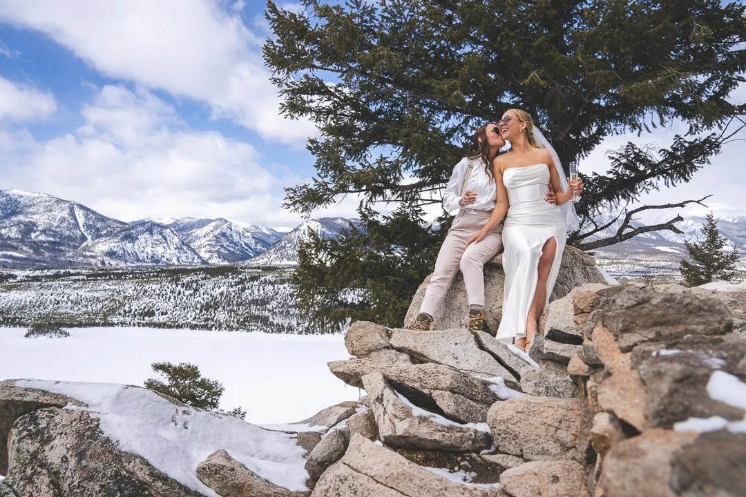 Breckenridge Elopement at Sapphire Point | Kristen and Shelby