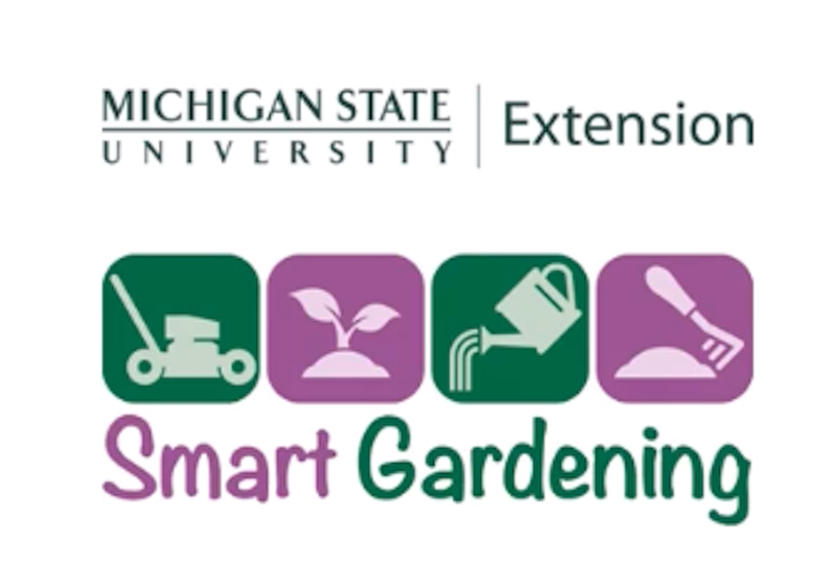image of smart gardening logos in green and purple