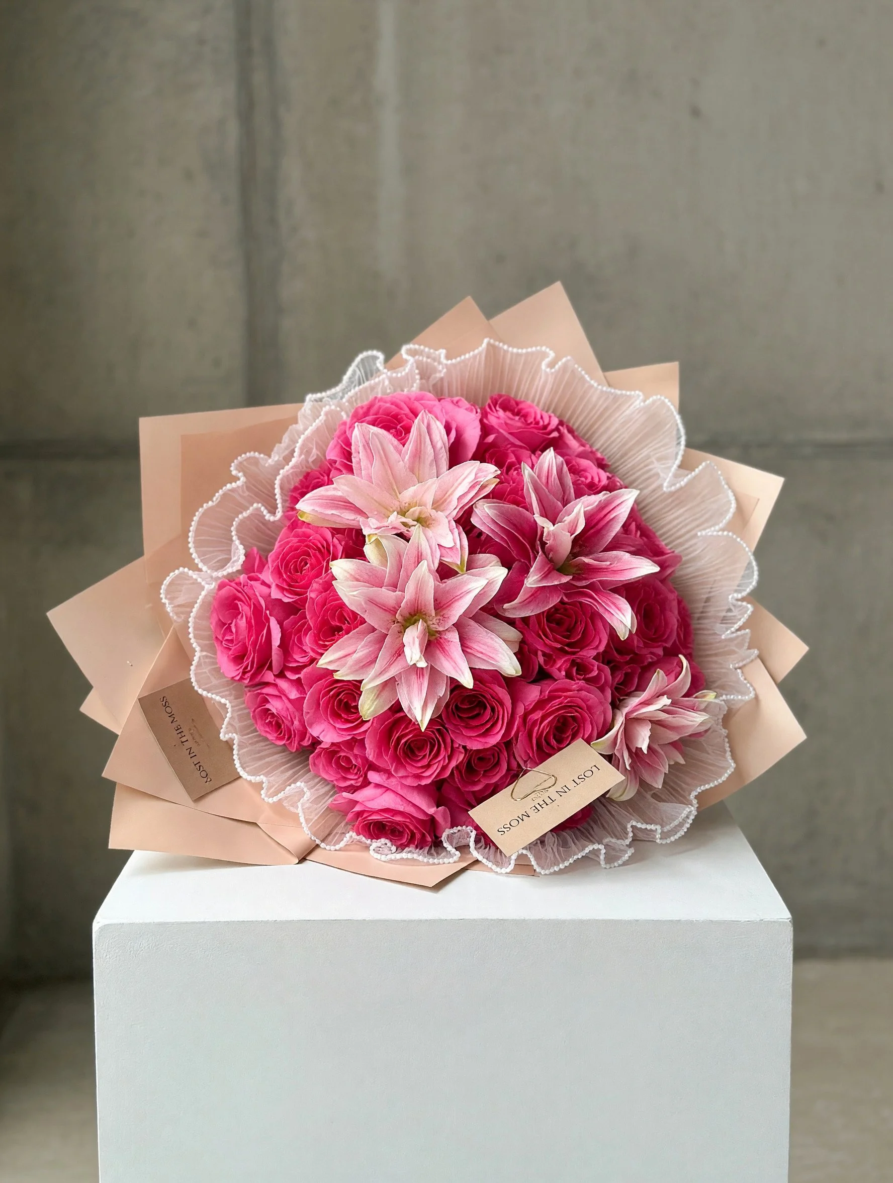 Hand-Tied Rose Bouquet