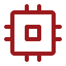 Icon of a computer chip or microchip
