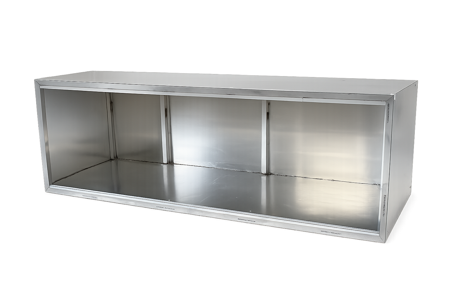 A 6'x2'x2' bare aluminum reptile enclosure, prior to powder coated finish