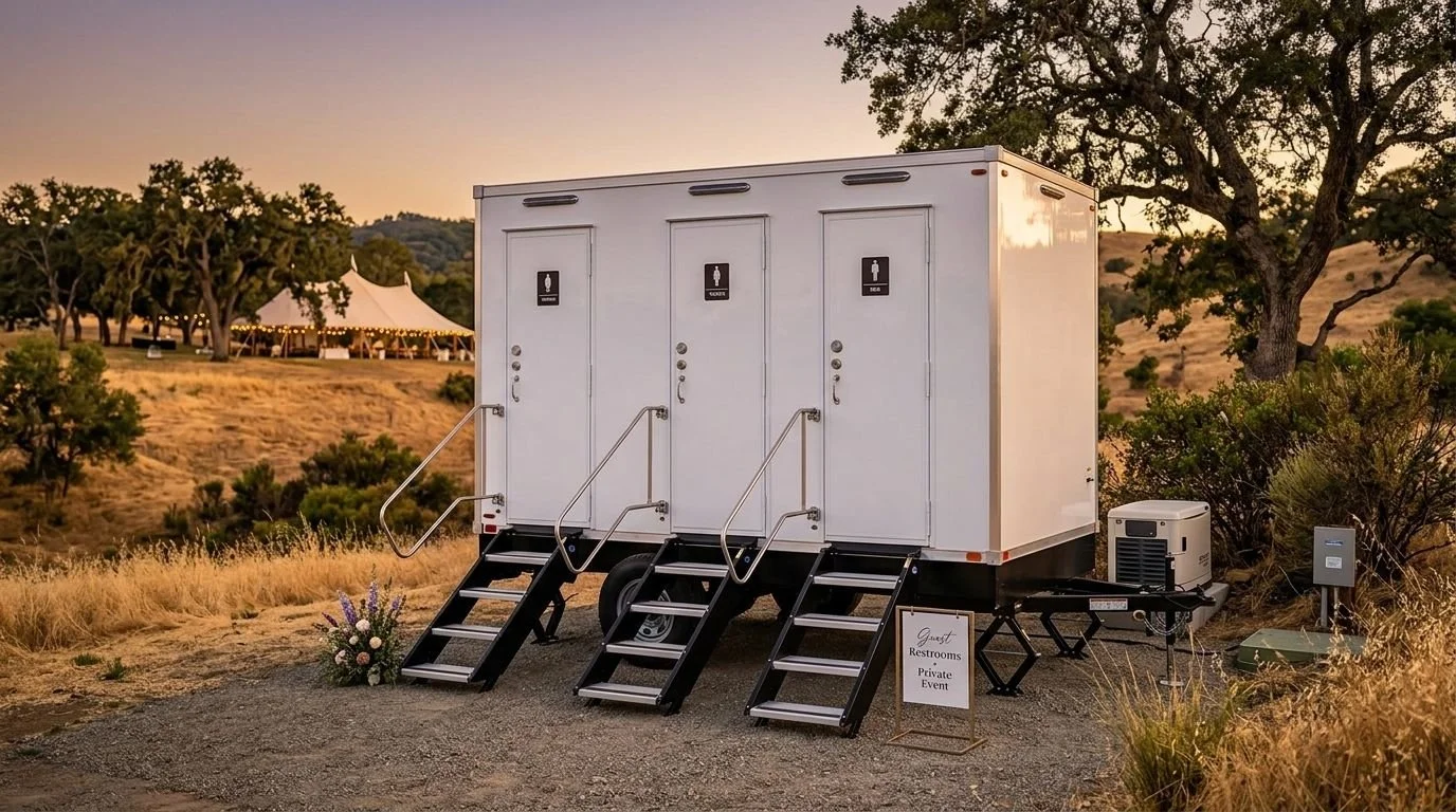 Wedding Restroom Trailer Rentals | Sacramento, CA | Premier Event Restrooms