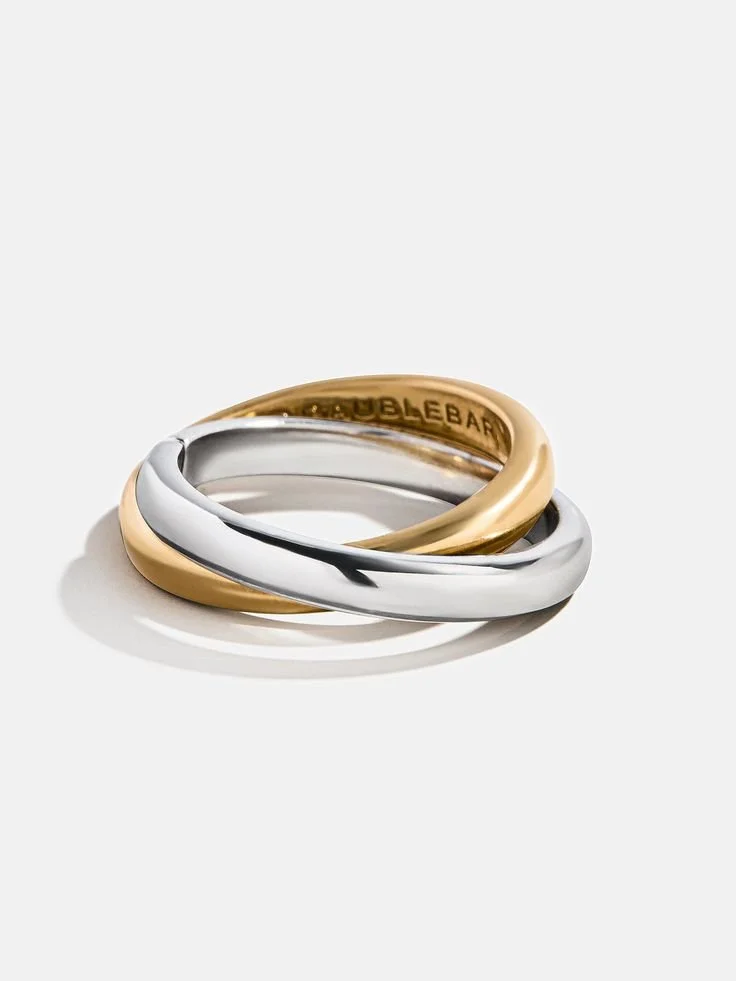 Melanie Waterproof Criss-Cross Ring - Gold_Silver.jpg
