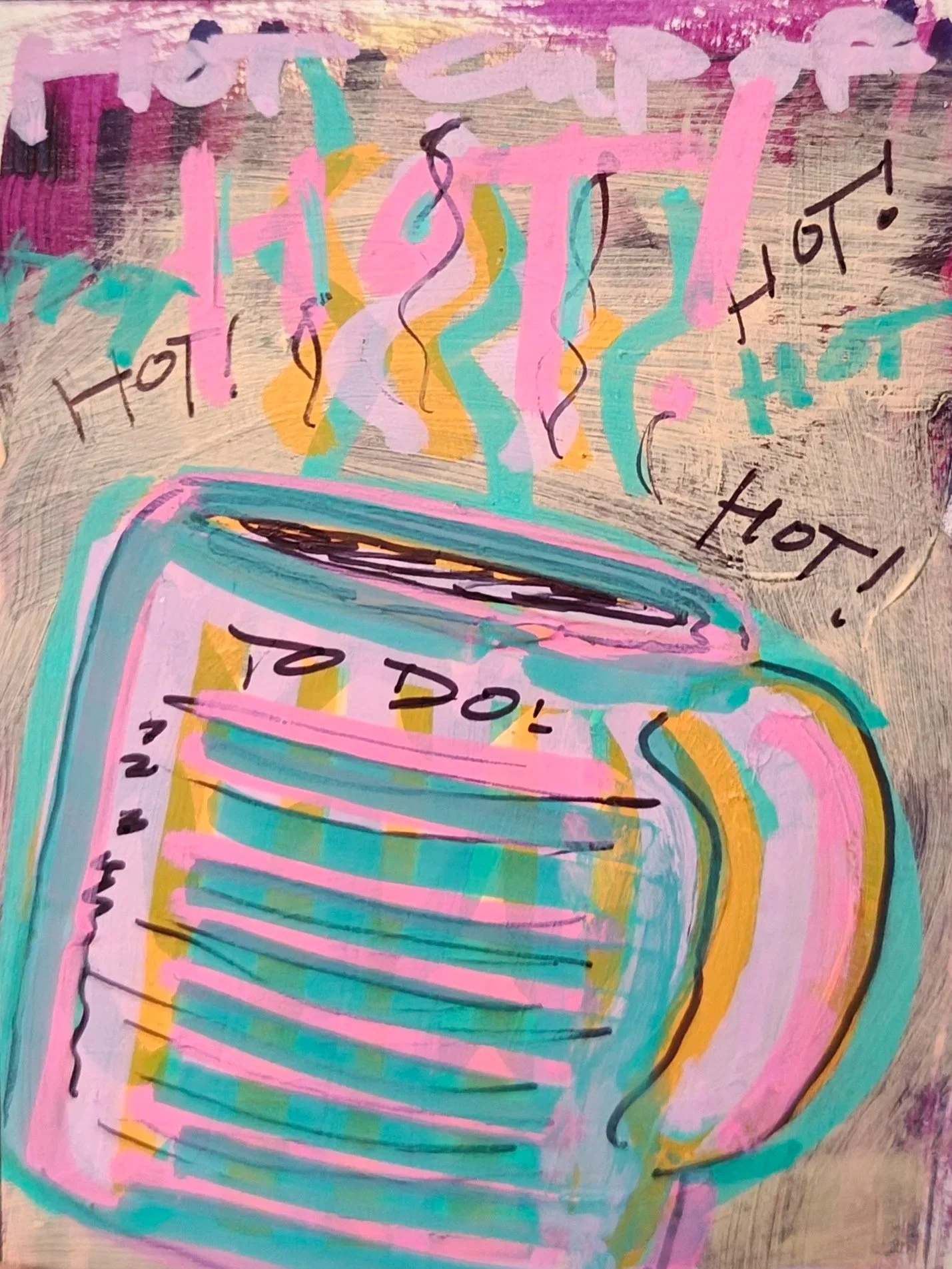 Careful, You're HOT! Signed ACEO Original Work