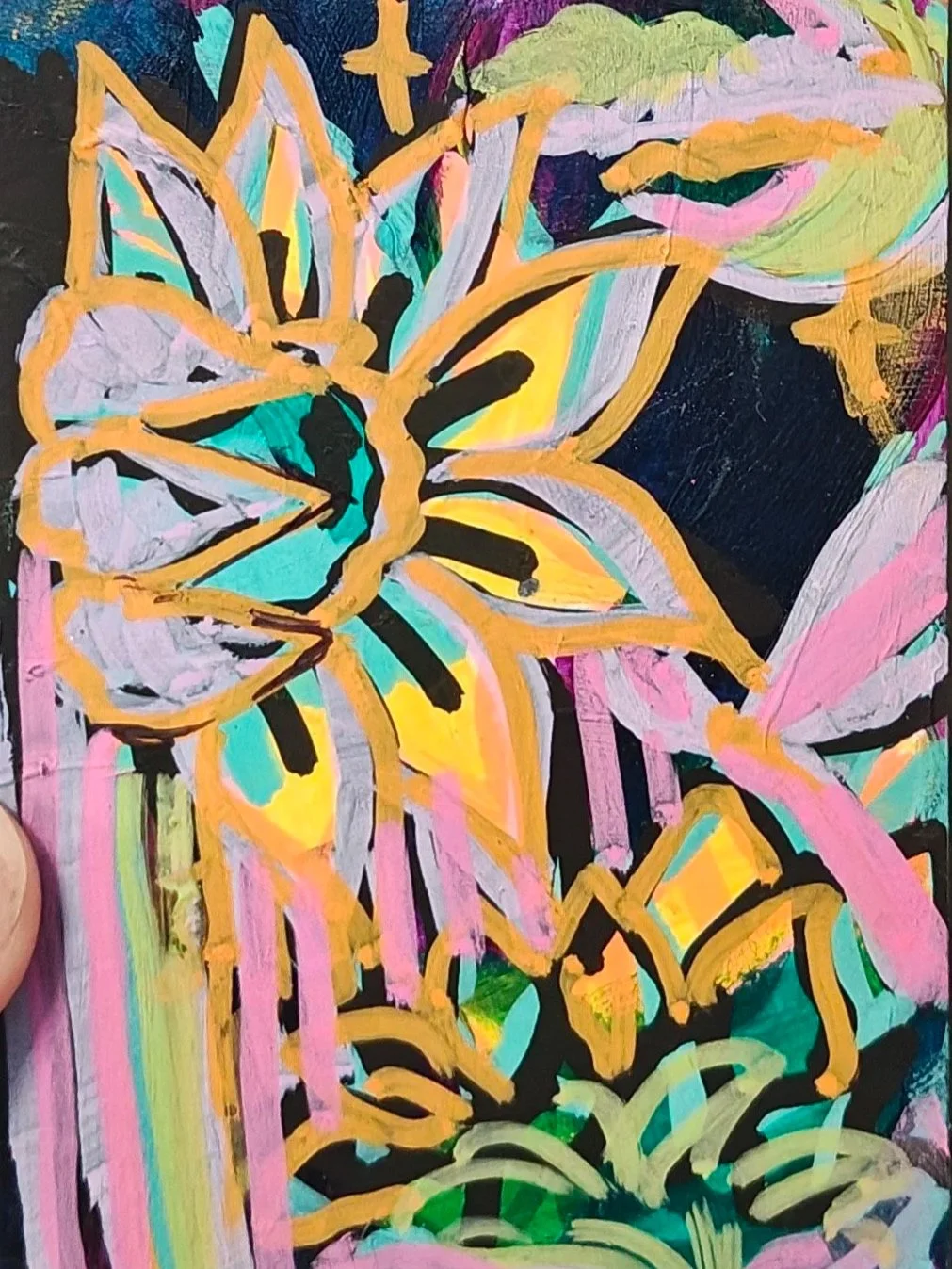 Dancing at Midnight ACEO Original Signed