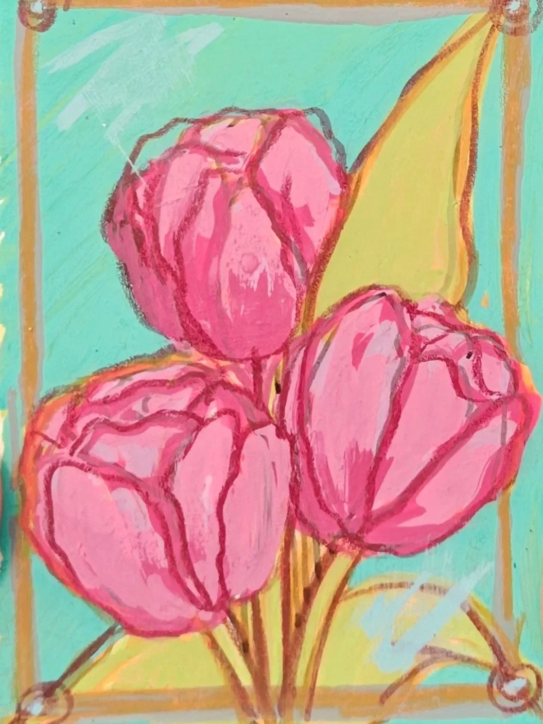 Tulips in Bloom ACEO Original