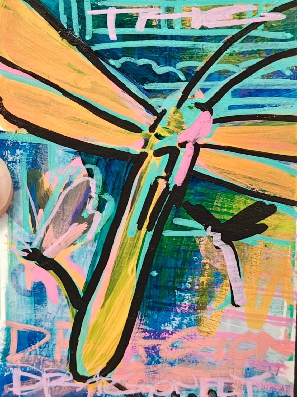 The Dragonfly ACEO Signed Original Artist Trading Card