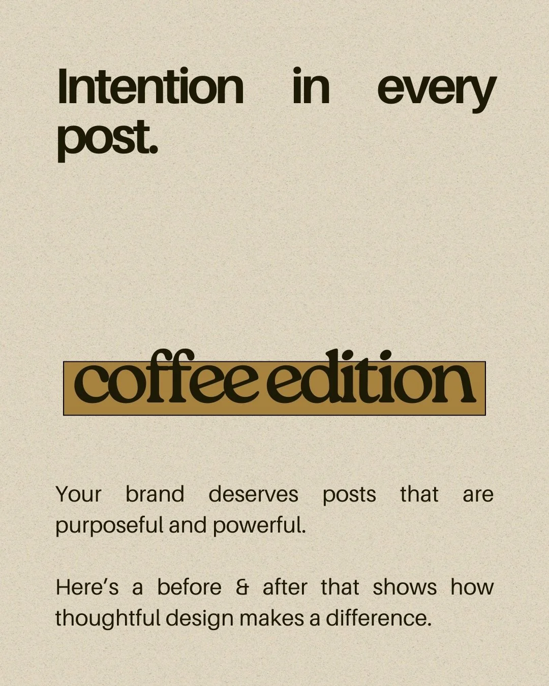 Happy Monday!! Let's talk about social media design&mdash;it&rsquo;s about intention &amp; strategy. Thoughtful design helps your posts tell a story, connect with your audience, and inspire action. 

These awesome coffee shops ( @sanitycoffeeco_ &amp
