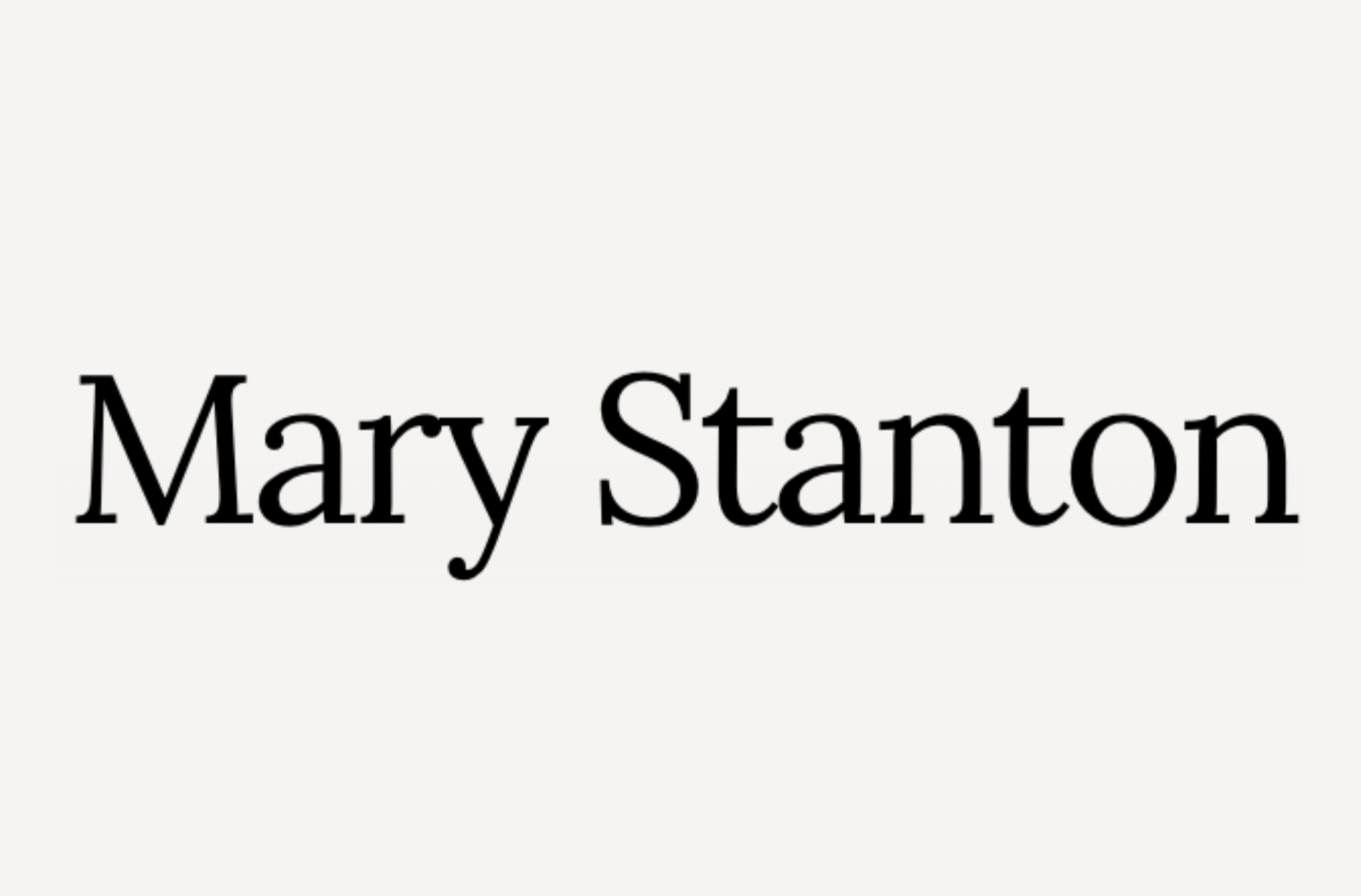 Logo for 'Mary Stanton'