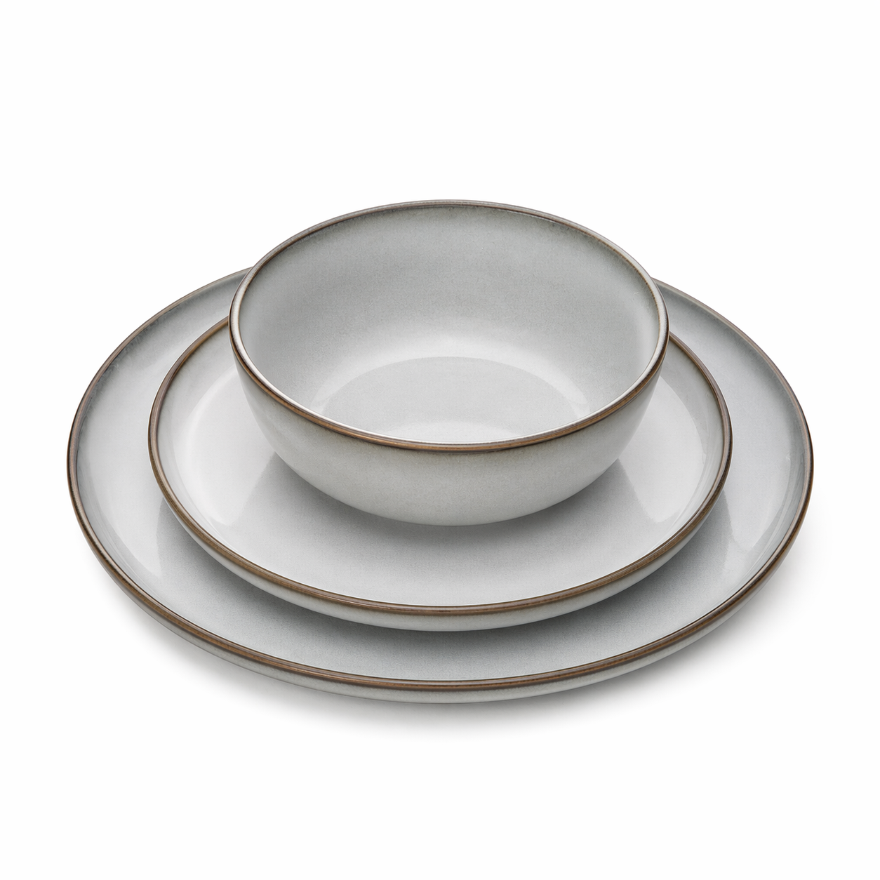Assiettes service Grey